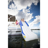 Aquaglide Freefall Inflatbale Pontoon And Dock Slide | Yellow/White/Blue 58-5213006