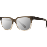 Shwood Prescott Acetate Sunglasses | Chai & Ebony /  Silver Mirror WAPC2S