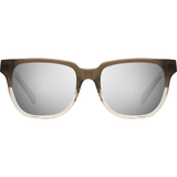 Shwood Prescott Acetate Sunglasses | Chai & Ebony /  Silver Mirror WAPC2S