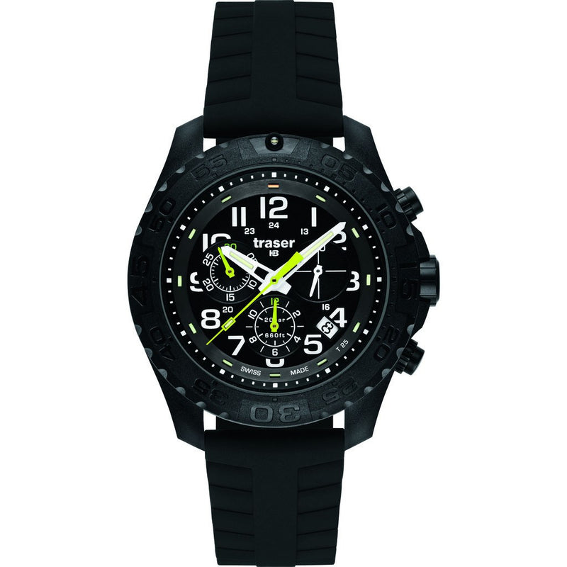 Traser H3 Outdoor Pioneer Chronograph Watch | Silicone Strap 105199