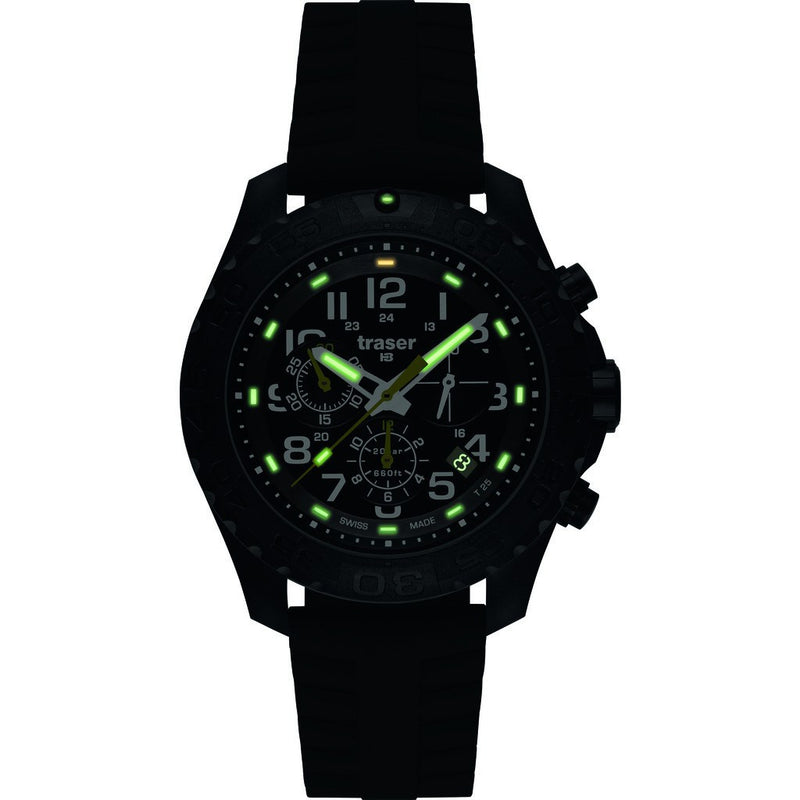 Traser H3 Outdoor Pioneer Chronograph Watch | Silicone Strap/Safety 107102