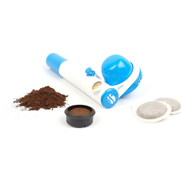Handpresso Pump Pop Manual Espresso Maker | Blue/White HPPUMPPOPBLU