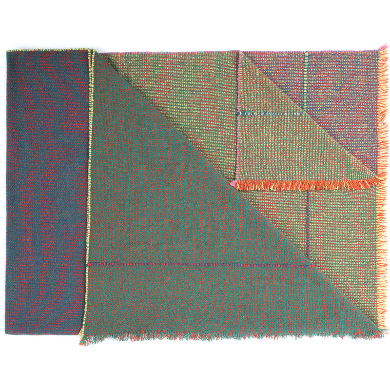 Zuzunaga Quaternio Green Blanket | Merino Wool