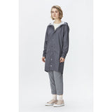 Rains Waterproof Long Jacket | Smoke- 1202