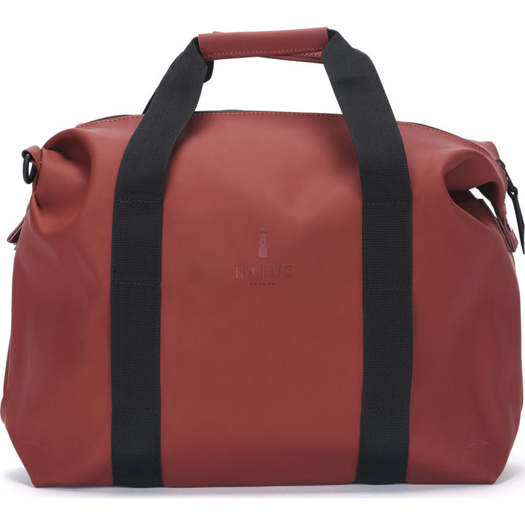 rains backpack scarlet RAINS Waterproof Zip Mini Duffel Bag in Scarlet – Sportique