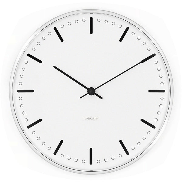 Arne Jacobsen City Hall Clock 210/290 | White 43631/43641