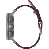 Vestal Retrofocus Chrono Watch | Brown/Silver/White/Italian Leather SLRCL004