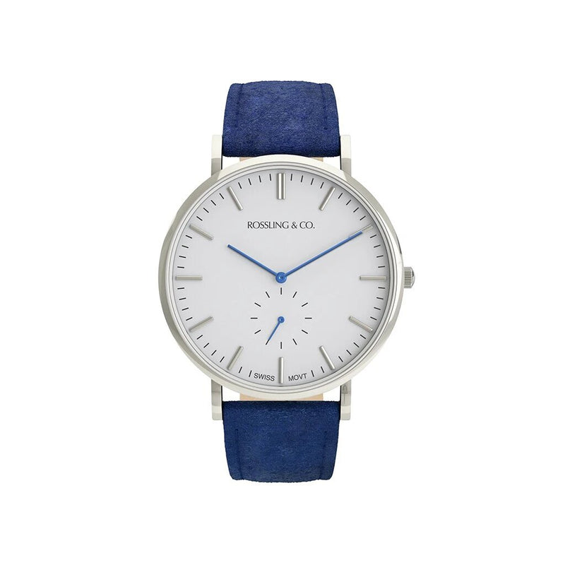Rossling & Co. Continental 40mm Watch | Atlantic Suede Strap