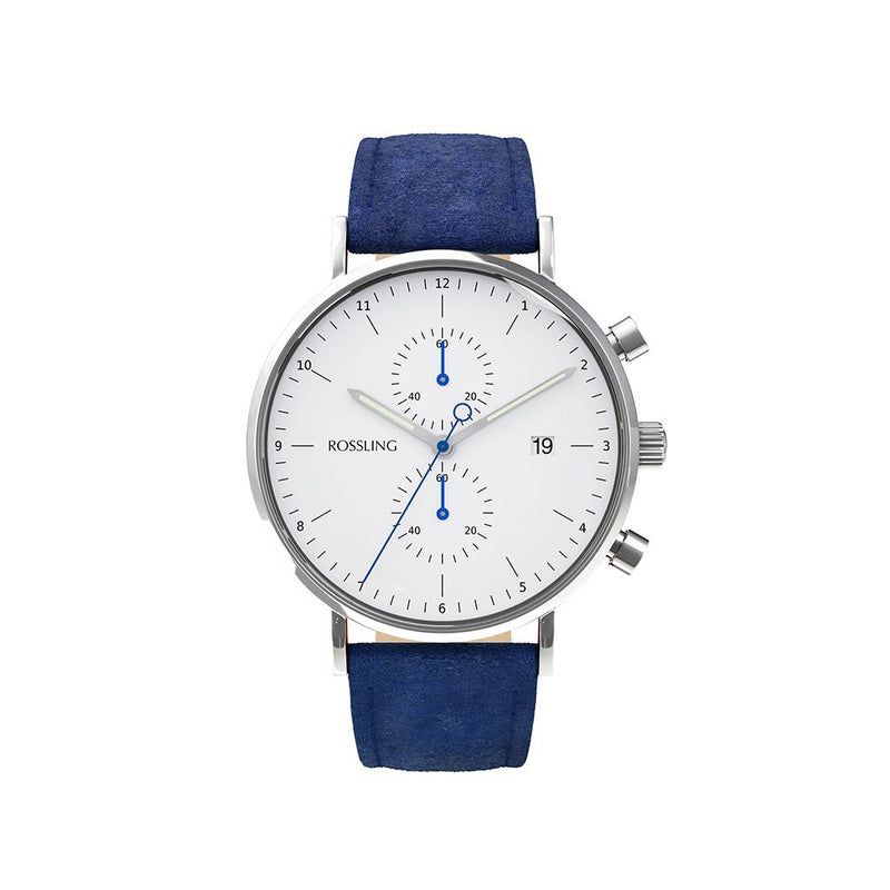 Rossling & Co. Regatta 1959 Chronograph Watch | Atlantic Suede Strap