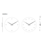 Nomon Rodon 4 I Wall Clock | Chromed Brass/Steel