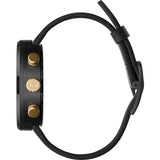 Vestal Roosevelt Chrono Watch | Black/Gun/Gold/Italian Leather RSTCL02