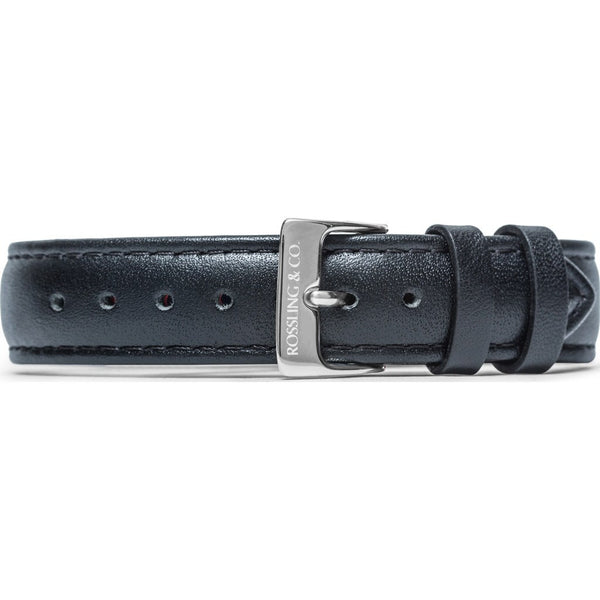 Rossling & Co. Rogart 18mm Watch Strap | Black Leather RO-998-001