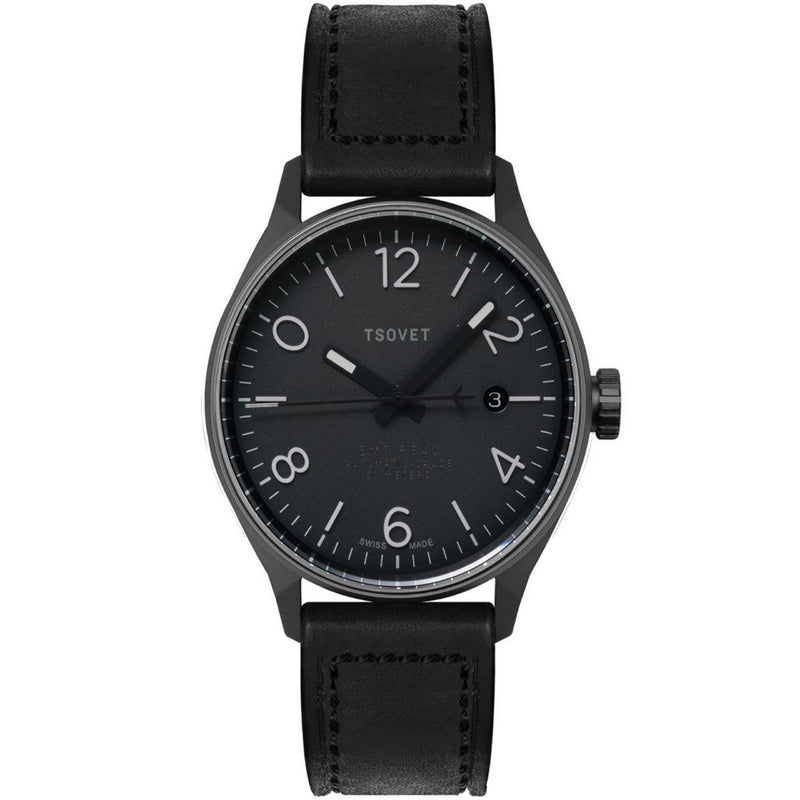 Tsovet SMT-RS40 Gunmetal & Black Automatic Watch | Black RS221010-45A
