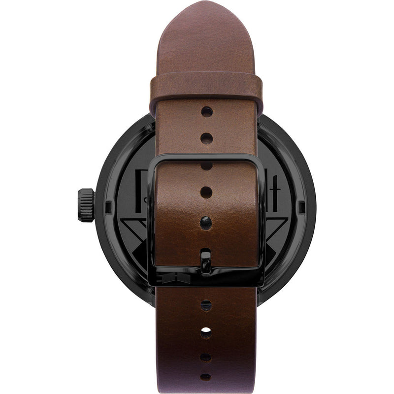 Vestal Roosevelt Italian Leather Watch | Brown/Gun