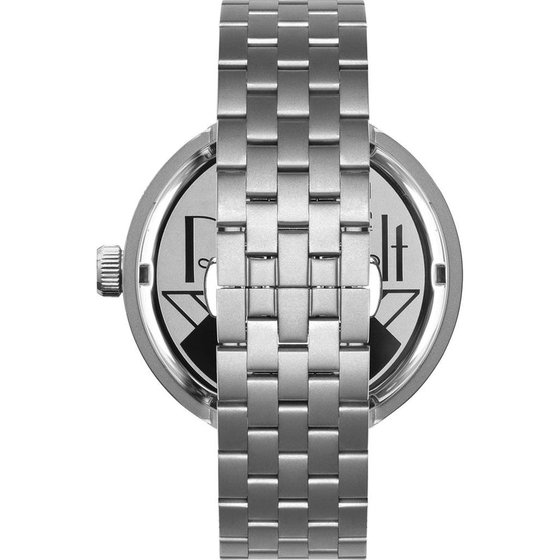 Vestal Roosevelt 5-Link Metal Watch | Silver/White