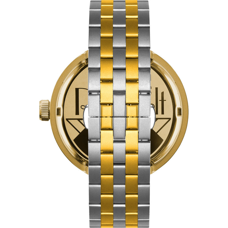 Vestal Roosevelt 5-Link Metal Watch | Gold/Brown/SIlver