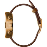 Vestal Roosevelt Chrono Italian Leather Watch | Brown/Rosegold/Grey