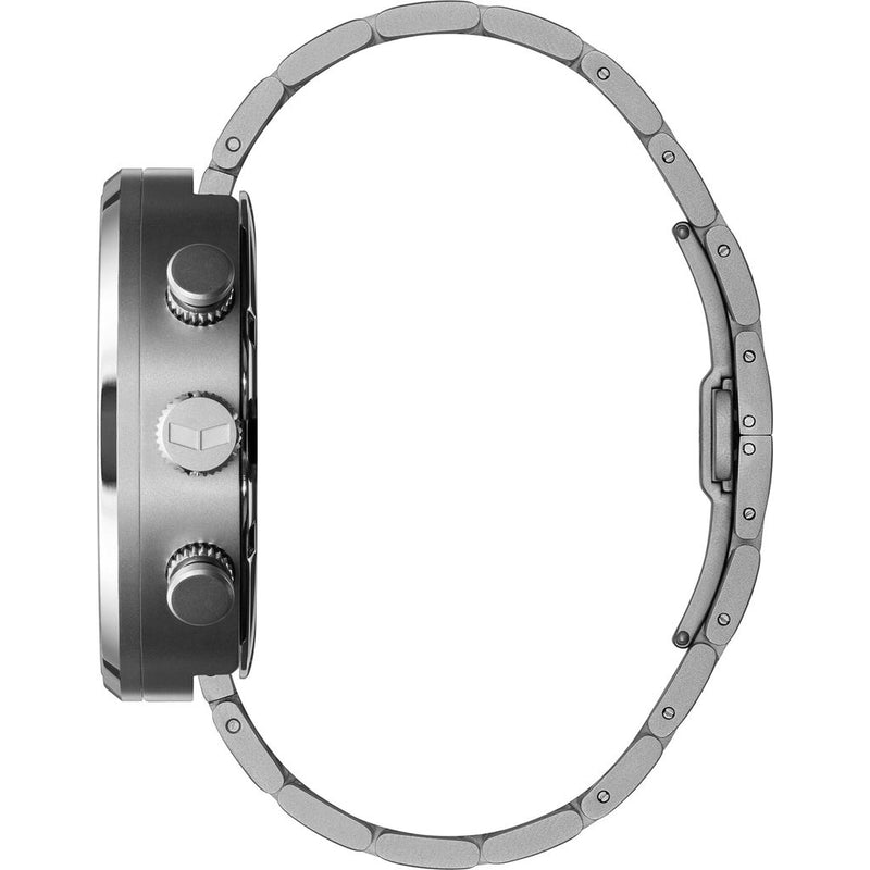 Vestal Roosevelt Chrono 3-Link Metal Watch | Silver/Marine/Gold