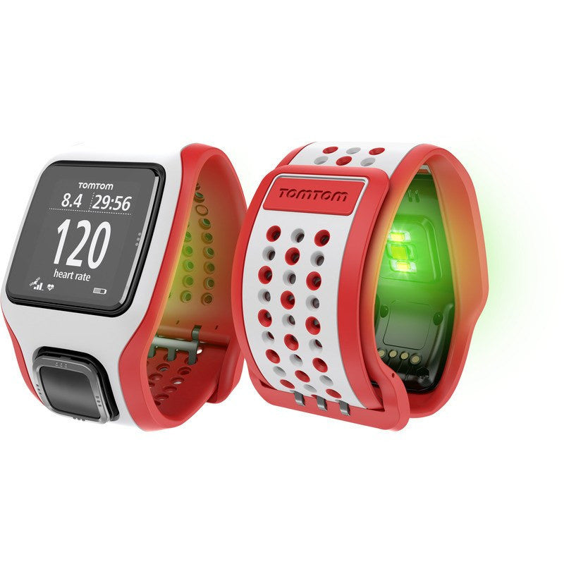 TomTom Multi-Sport Cardio GPS Watch White/Red | 1RH000103