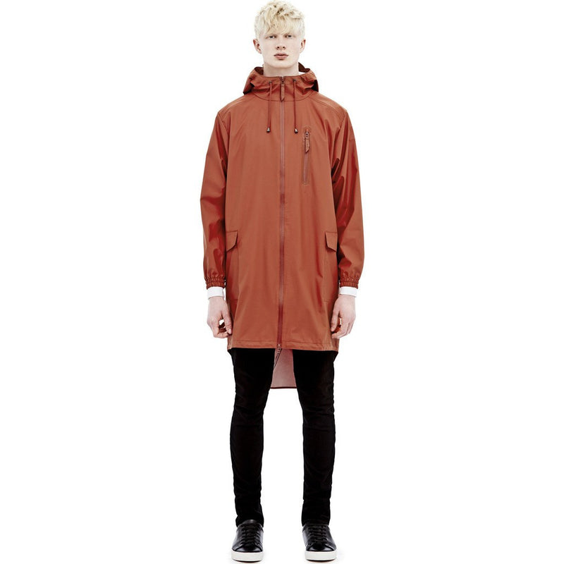 RAINS Waterproof Parka Coat | Rust 1233 XS/S