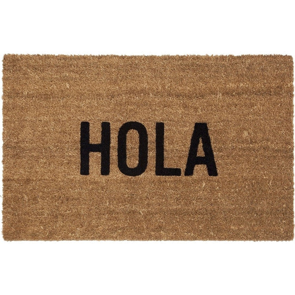 Reed Wilson Design Hola Doormat | Flocked Lettering DRMT102