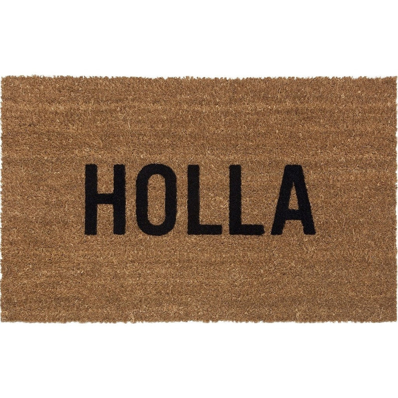 Reed Wilson Design Holla Doormat | Flocked Lettering DRMT104