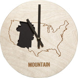 Reed Wilson Design Mountain Time Zone Clock | Baltic Birch CLK102