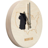 Reed Wilson Design Mountain Time Zone Clock | Baltic Birch CLK102