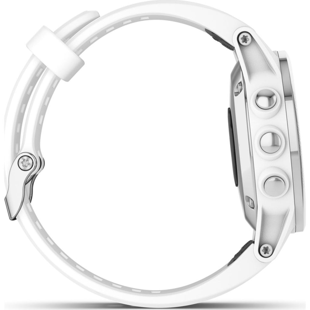 Garmin Fenix 5S Plus Sapphire Multisport GPS Watch, Carrara White