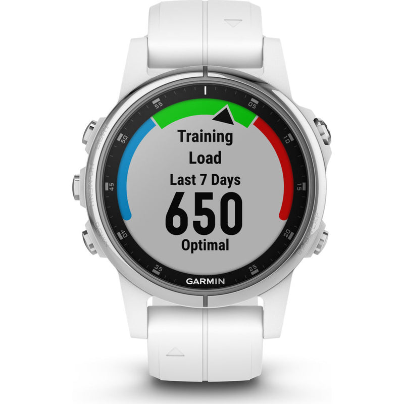 Garmin Fenix 5S Plus Sapphire Multisport GPS Watch | Carrara White 010-01987-00