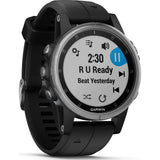 Garmin Fenix 5S Plus Multisport GPS Watch | Silver/Black- 010-01987-20