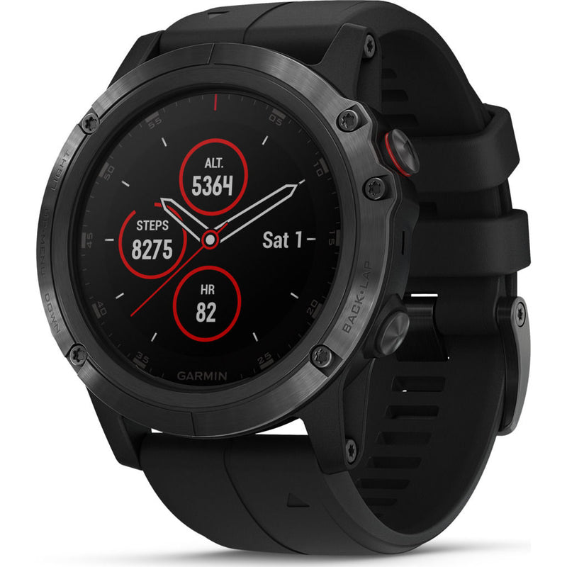 Garmin Fenix 5x Plus Sapphire Multisport GPS Watch | Black 010-01989-00