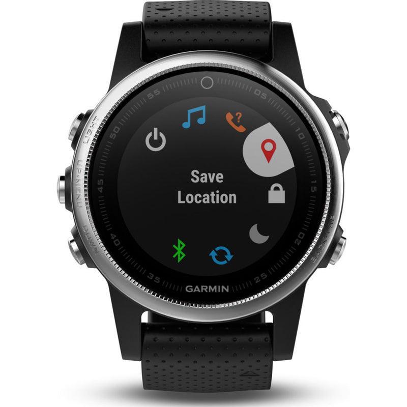 Garmin Fenix 5S Multisport GPS Watch | Silver/Black 010-01685-02