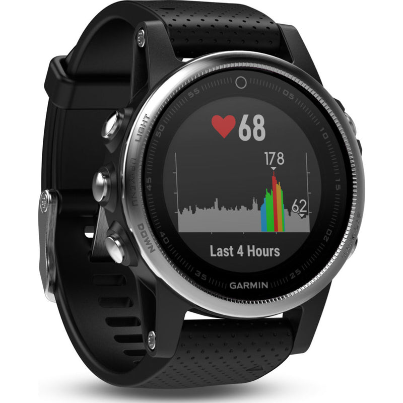 Garmin Fenix 5S Multisport GPS Watch | Silver/Black 010-01685-02