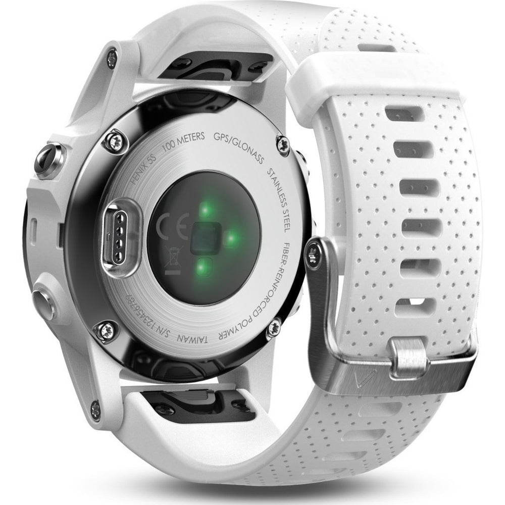 Garmin Fenix 5S Multisport GPS Watch Carrara White – Sportique