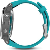 Garmin Fenix 5S Multisport GPS Watch | Silver/Gray/Turquoise 010-01685-01