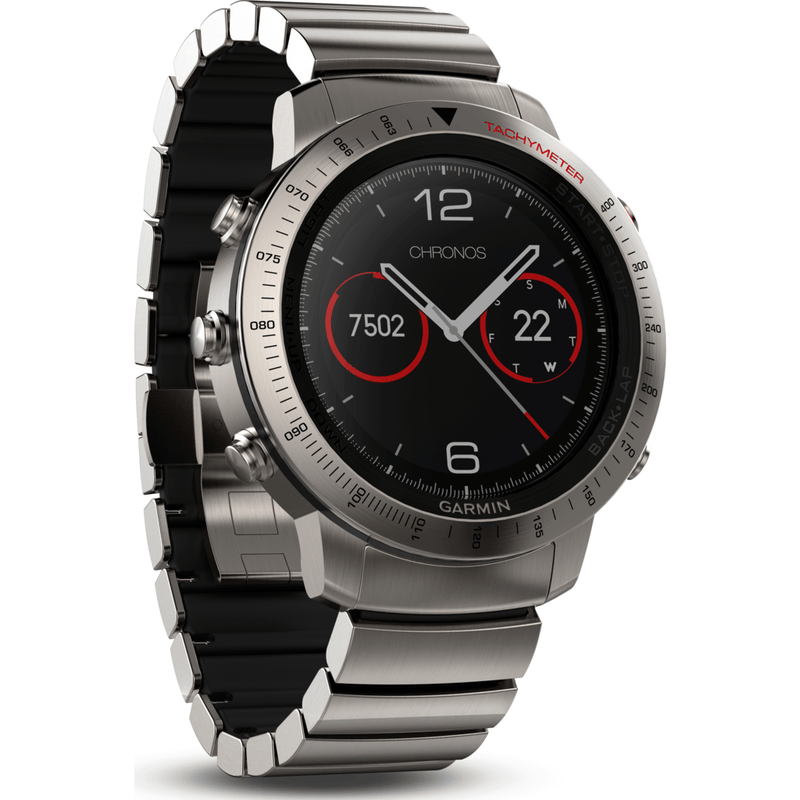 Garmin Fenix Chronos Multi-Sport GPS Watch | Hybrid Titanium 010-01957-01