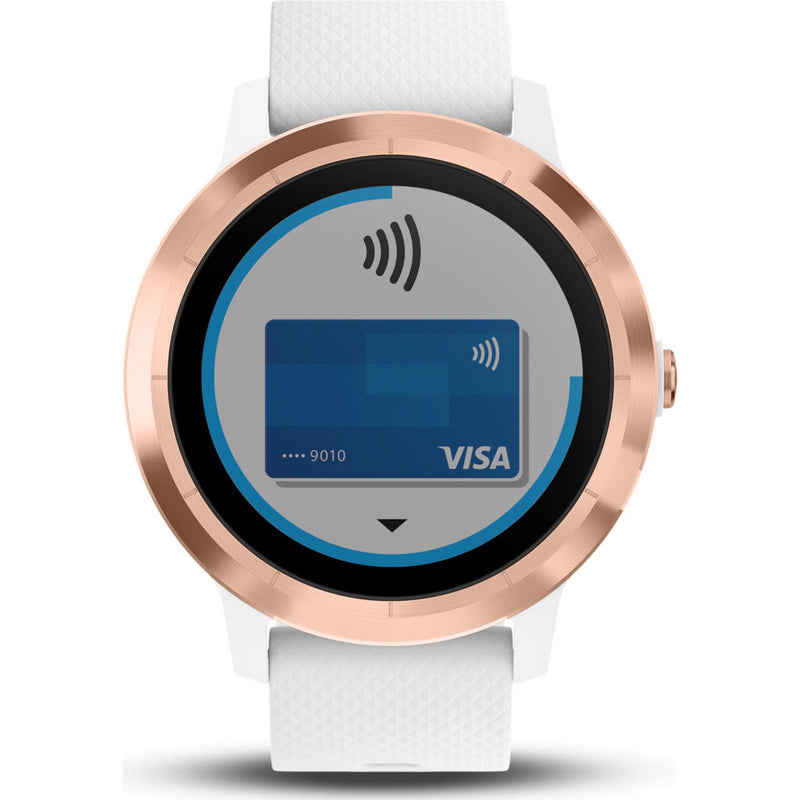 Garmin Vivoactive 3 HR Activity Tracking GPS Smartwatch | Rose Gold/White 010-01769-05