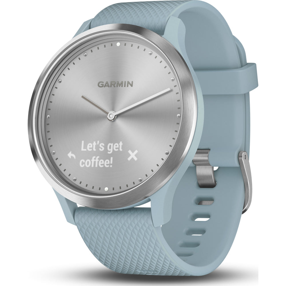 トレーニング用品 GARMIN - GARMIN vivomove HR Sport Silver SeaFoam Garmin Vivomove HR Sport Activity Tracking Watch | Sea Foam/Silver
