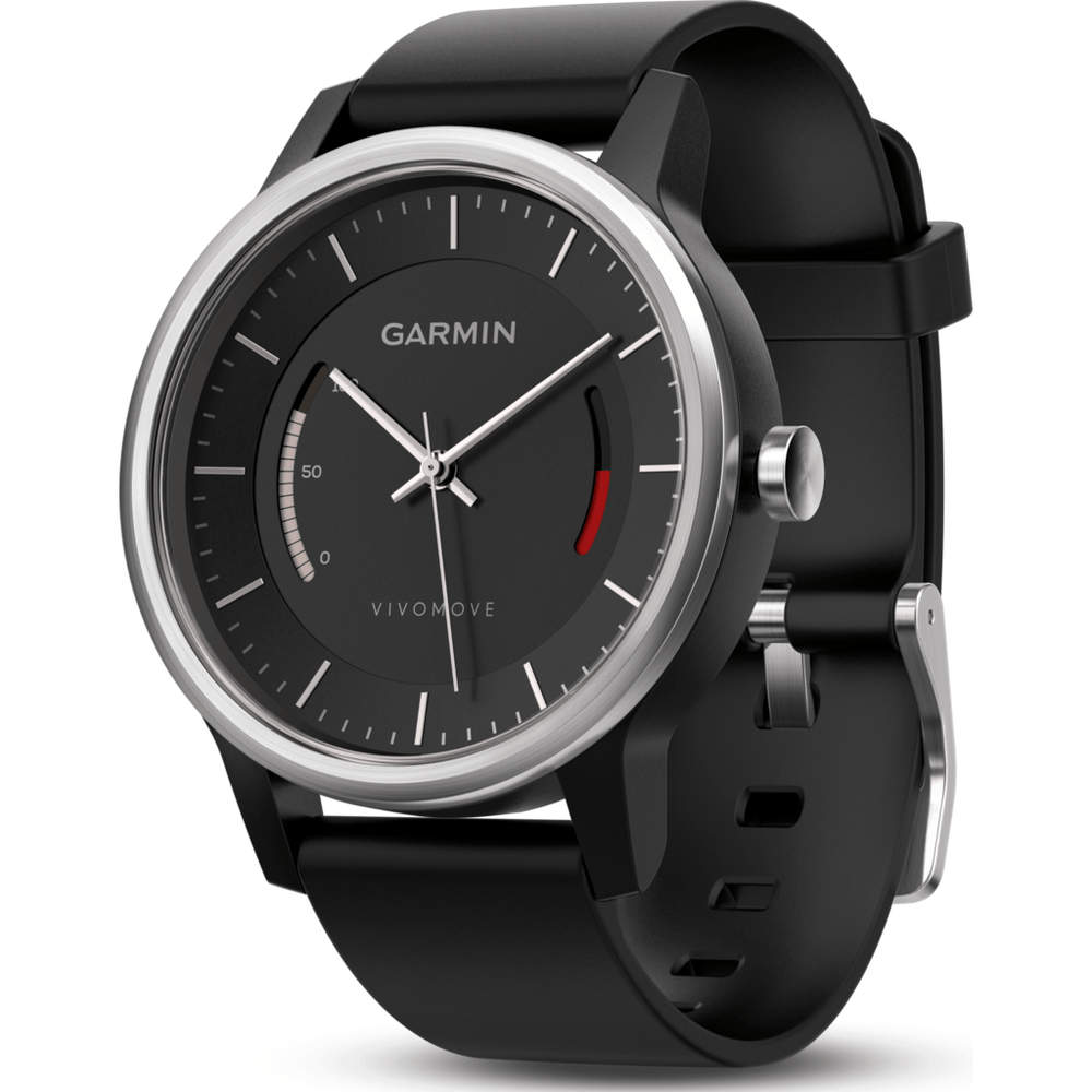 Garmin Vivomove Classic Watch Black/Leather 010-01597-12 – Sportique