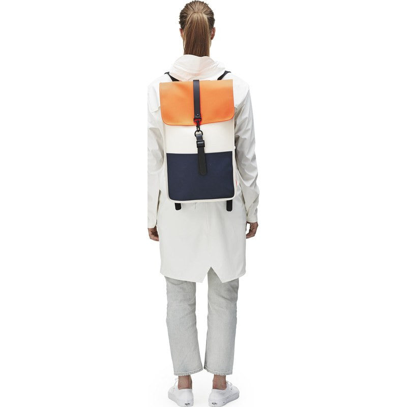 RAINS Waterproof Backpack Sand/Orange/Blue – Sportique