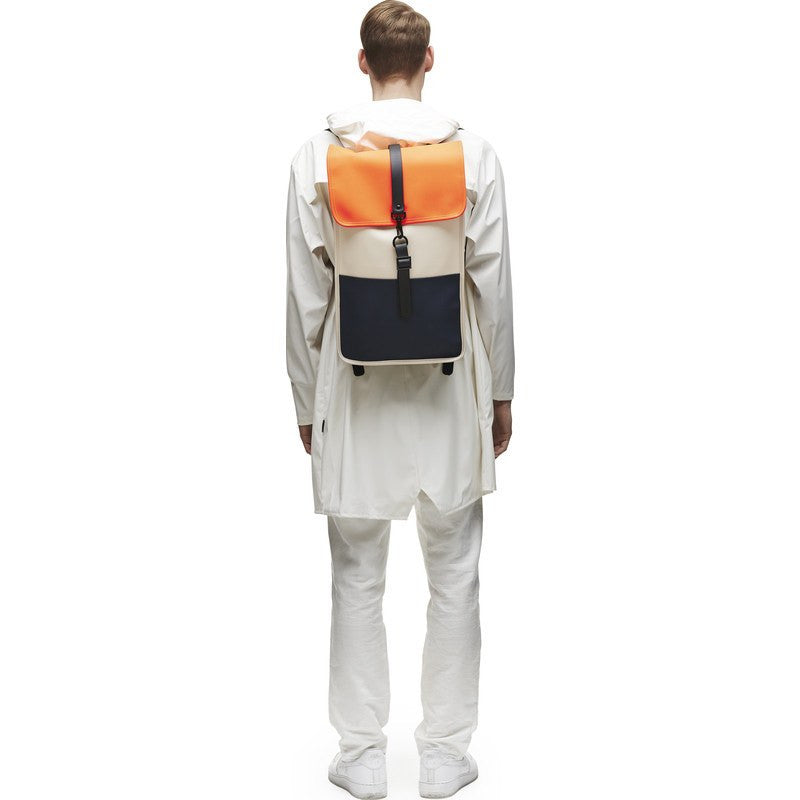 RAINS Waterproof Backpack Sand/Orange/Blue – Sportique