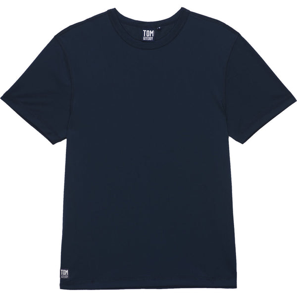 Tom & Teddy Men's Short Sleeve Rash Guard | Deep Blue / 2XL