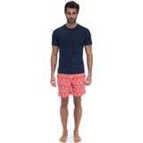 Tom & Teddy Men's Short Sleeve Rash Guard | Deep Blue / XL