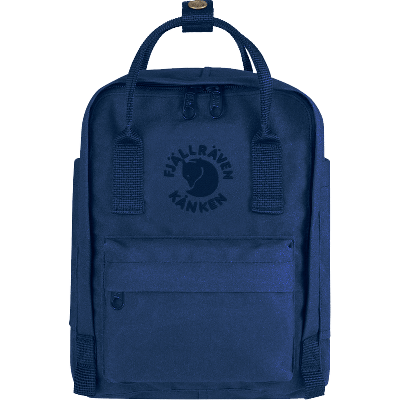 fjllrven re-kanken mini midnight blue Re-Knken SEA Press studs at the ends of the shoulder straps ensure that the ends do not hang loose in the shortest position Fjllrven Knken Mini Royal Blue
