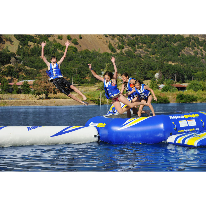 Aquaglide Rebound 12 Inflatable Trampoline | Yellow/Blue/Black 58-5209100