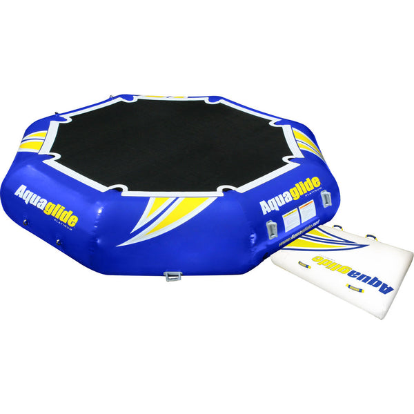 Aquaglide Rebound 12 Inflatable Trampoline | Yellow/Blue/Black 58-5209100