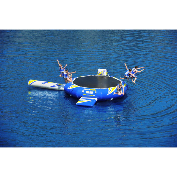 Aquaglide Rebound 16 Inflatable Trampoline w/ Log & Slide | Yellow/Blue/White 58-5209201