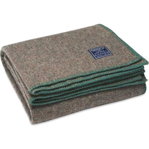 Faribault Eco-Woven Wool Throw | Teal 15142 50x72