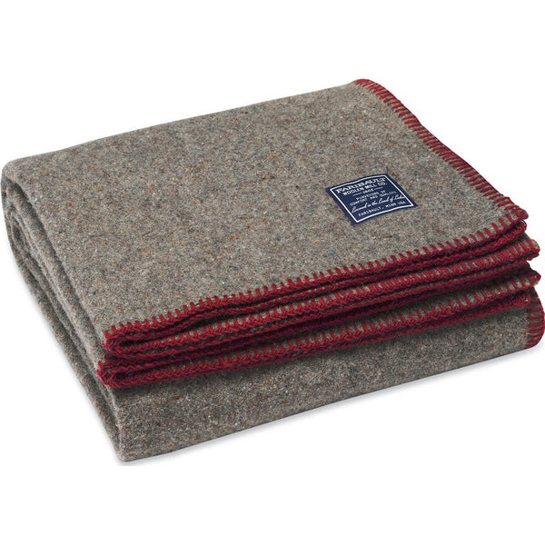 Faribault Eco-Woven Wool Throw | Wine 19010 50x72